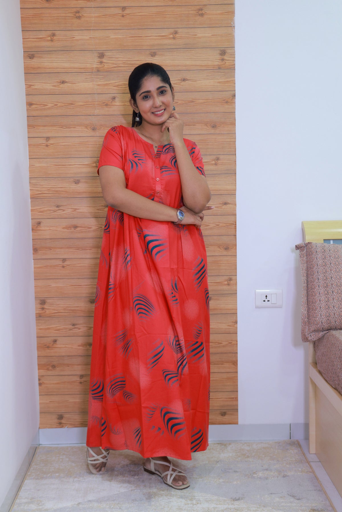 Alpine KURTHI Style Nighties| FancySleeve | Zipless Model | Updated Collection's for Stylish Women MKA (H/S)