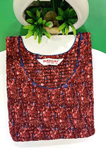 Crush Smocking Nighties for Stylish Women | Soft wrinkled texture Smocking Model | Rounded neck with Side Pocket | Daily wear Nighties for trendy women (PPL)