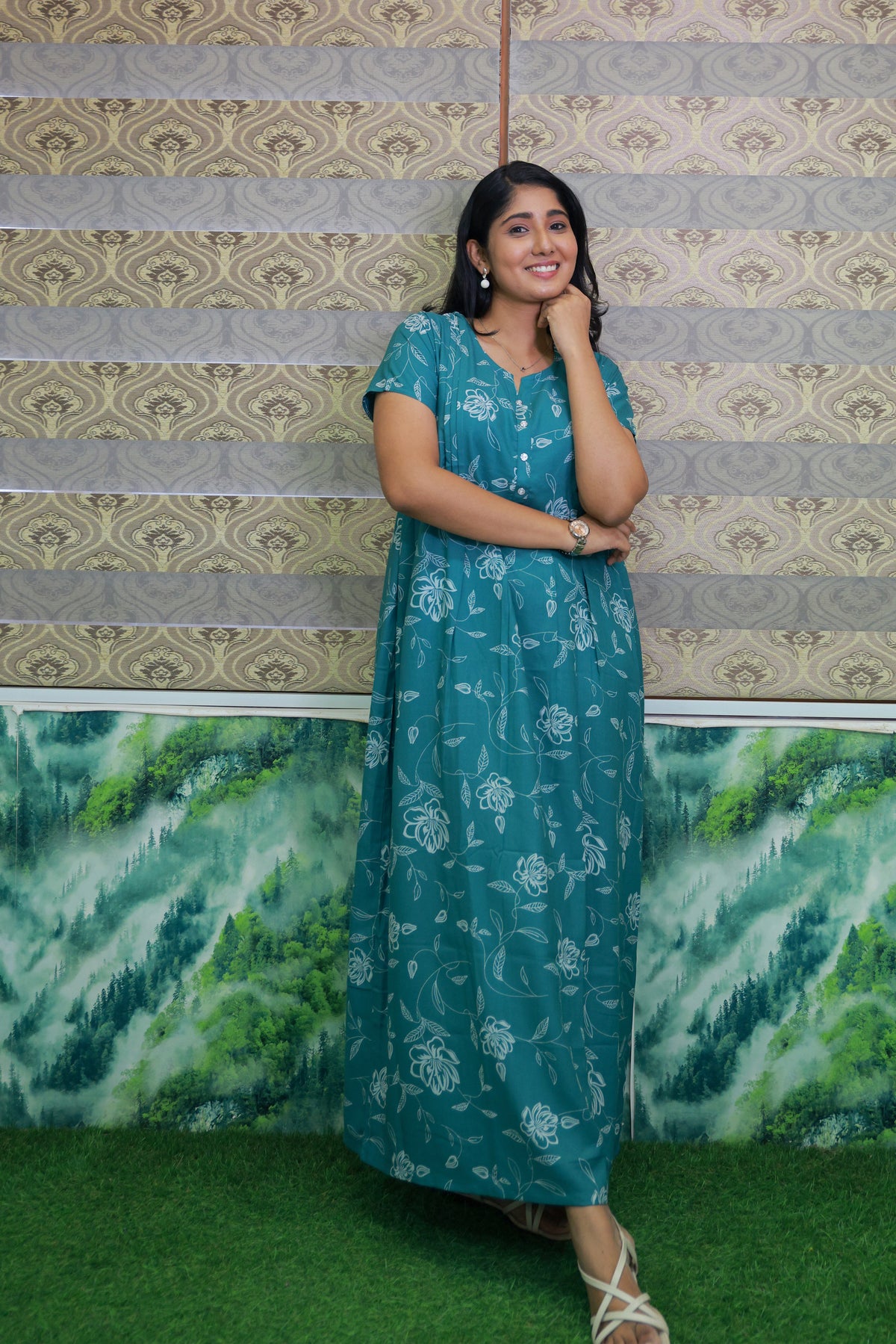 Alpine KURTHI Style Nighties| FancySleeve | Zipless Model | Updated Collection's for Stylish Women MKA (H/S)