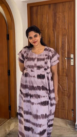 MANGAI Rayon Frock Nighties | Front Open Lengthy Zipper Comforts Feeding | Fancy Double Layered Sleeve's | Post & Pre Pregnancy's and Casual Wear | Side Pocket |Versatile Rayon Frock Night Gown's for Stylish Women's (RPW)