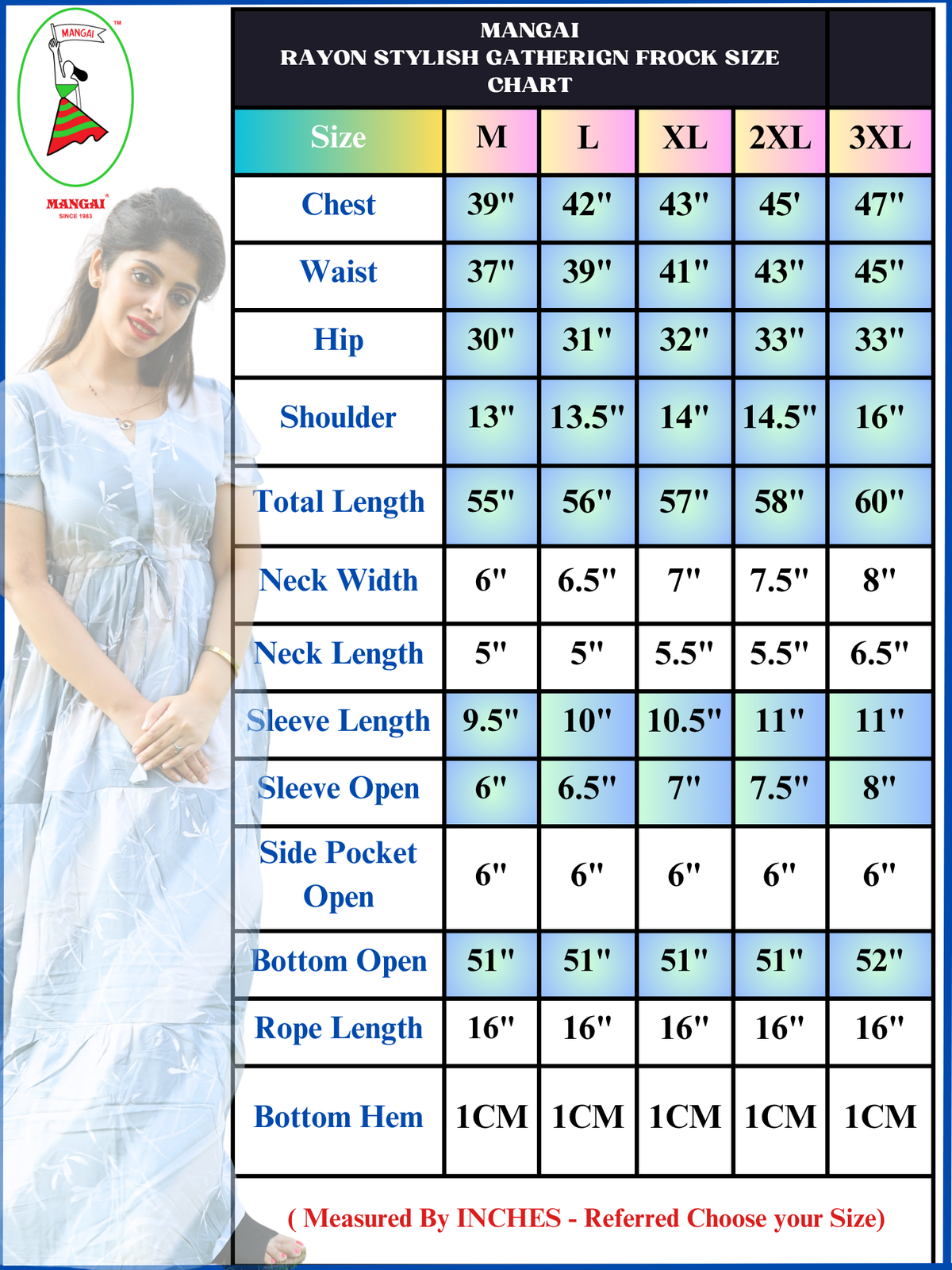 Stylish Arrivals Rayon Gathering Frock Model Night Gown's | Front Adjustable Gathering Style Rope Rope | Puff Sleeve | Trending Collection's for Stylish Women's (GFK)