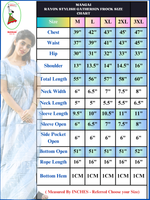 Stylish Arrivals Rayon Gathering Frock Model Night Gown's | Front Adjustable Gathering Style Rope | Puff Sleeve | Trending Collection's for Stylish Women's (FKG)