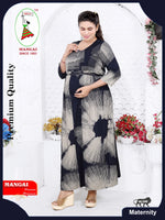 Soft Rayon4-IN-ONE Mom's Feeding & Casual Wear| Pre & Post Maternity Wear | Fancy Long Frock | Best Choice for Pregnancy Women (FIO-F)