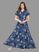Stylish Arrivals Alpine Gathering Frock Model Night Gown's | Front Adjustable Gathering Style Rope Rope | Puff Sleeve | Trending Collection's for Stylish Women's (GFF)