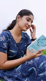 Stylish Alpine FULL FROCK Model Nighties| Fancy Sleeves & Neck Pattern| Side Pocket with Back Tie Rope | Perfect Nightwear Trendy Women's (FRK)