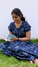 Stylish Alpine FULL FROCK Model Nighties| Fancy Sleeves & Neck Pattern| Side Pocket with Back Tie Rope | Perfect Nightwear Trendy Women's (FRK)