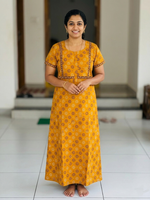 Cotton FROCK Model Casual Wear Nighties | Stylish Pleated Frock Style | Multipurpose Nighties | Pregnancy Wear | Pleated Model | Stylish Nighties for Stylish Women (PWC)