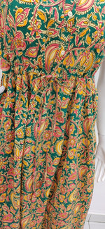 Cotton Gathering Frock for Summer Arrivals | Side Pocket | Button Closed | Elegant Casual Night Wear for Trendy Women's (FKC)