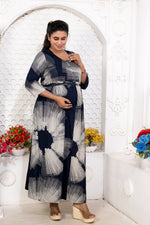 Soft Rayon4-IN-ONE Mom's Feeding & Casual Wear| Pre & Post Maternity Wear | Fancy Long Frock | Best Choice for Pregnancy Women (FIO-F)