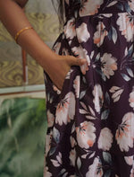 Rayon Floral Print 3 Layer Frock with Back Tie & Layer Frock | Mangai Nighties