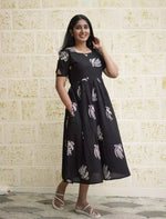 Rayon Paisley Print Casual Maxi Dress | Mangai Nighties