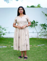 Rayon Floral Print Casual Wear Maxi Dress | Mangai Nighties