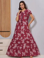 Alpine Stylish double-layer petal sleeves - Mangai Nighties