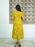 Floral Print Rayon Gathering Maxi Daily Wear for Women - Mangai Nighties