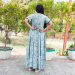 Rayon Long Frock with Back tie rope - Mangai Nighties