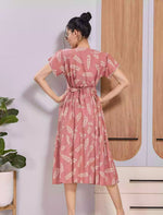 Peach Rayon Maxi Frock with Adjustable Back Tie - Mangai Nighties