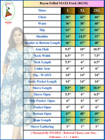 Rayon Maxi frock back tie rope - Mangai Nighties