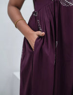 Attractive Frilled Hem Finish and Functional Side Pocket - Mangai Nighties