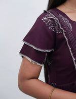 Rayon Casual and Feeding Full Frock Double Layer Flutter Sleeves - Mangai Nighties