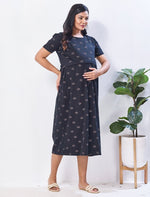 Hosiery Cotton Zipless Feeding Friendly Maxi Wear - Mangai Nighties