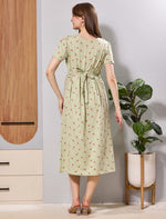 Hosiery Back Tie Rope Zipless Feeding Wear - Mangai Nighties