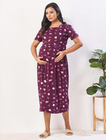 Mom's Care Feeding Zipless Maternity Maxi Wear - Mangai Nighties