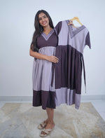 Plain Rayon Embroidery Mix & Match Maxi | V-Neck & Pocket | Mangai Nighties