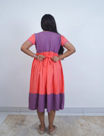 Plain Embroidered V-Neck Rayon Maxi Nighty With Back Tie - Mangai Nighties