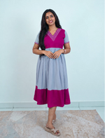 Rayon Mix & Match Embroidery Maxi | V-Neck | Mangai Nighties
