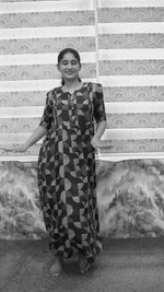 Alpine KURTI Style Nighties| Beautiful Stylish KURTI Model | Stylish Puff Sleeve | Zipless Model | Fresh Collection's for Stylish Women's MKA (H/S)