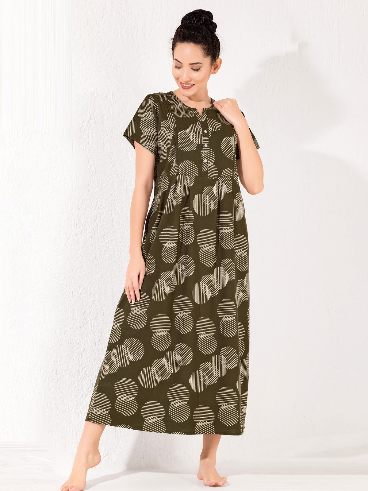 Alpine KURTHI Style Nighties| FancySleeve | Zipless Model | Updated Collection's for Stylish Women AK (H/S)