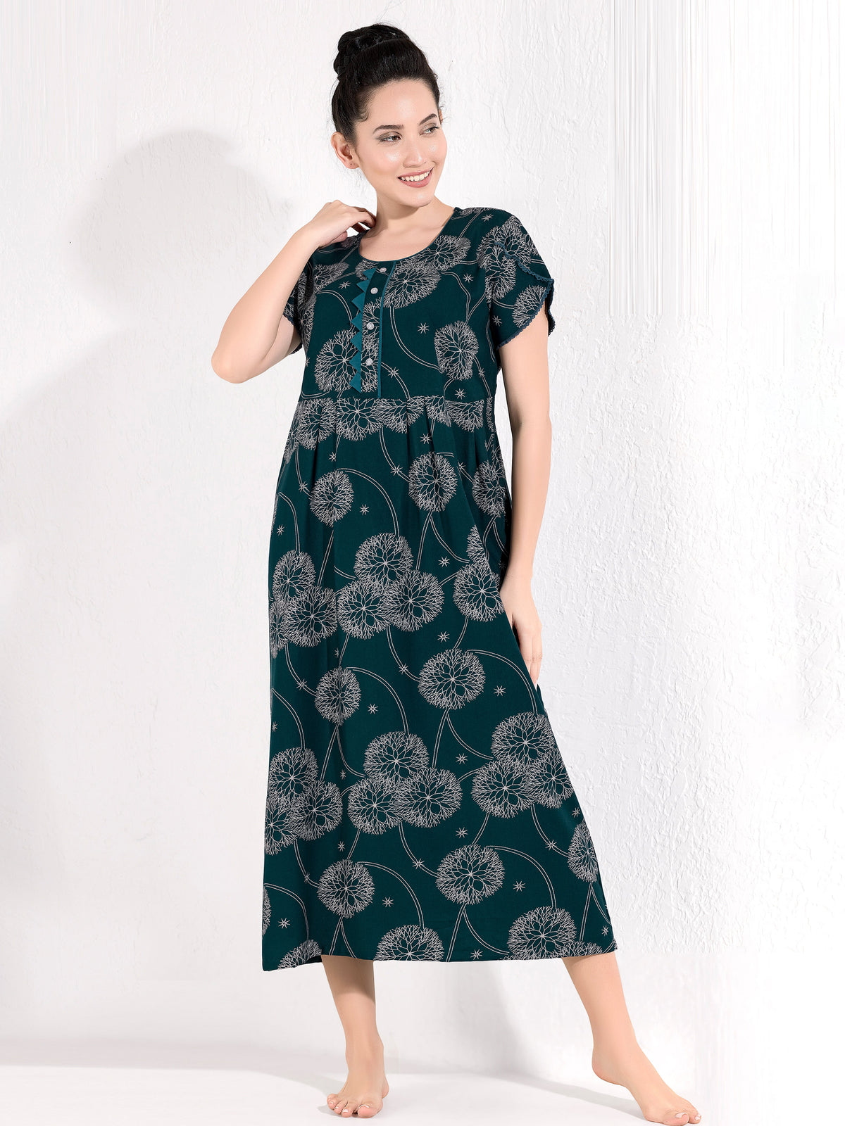 Alpine KURTHI Style Nighties| FancySleeve | Zipless Model | Updated Collection's for Stylish Women AK (H/S)