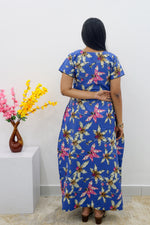 MANGAI New Regular Fit Cotton Printed Nighties - All Over Printed Stylish Nightwear for Stylish Women | Side Cut Pocket | Beautiful Nighties for Stylish Women's | Colourful Printed Cotton Nighties (SLB)