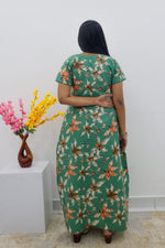 MANGAI New Regular Fit Cotton Printed Nighties - All Over Printed Stylish Nightwear for Stylish Women | Side Cut Pocket | Beautiful Nighties for Stylish Women's | Colourful Printed Cotton Nighties (SLB)