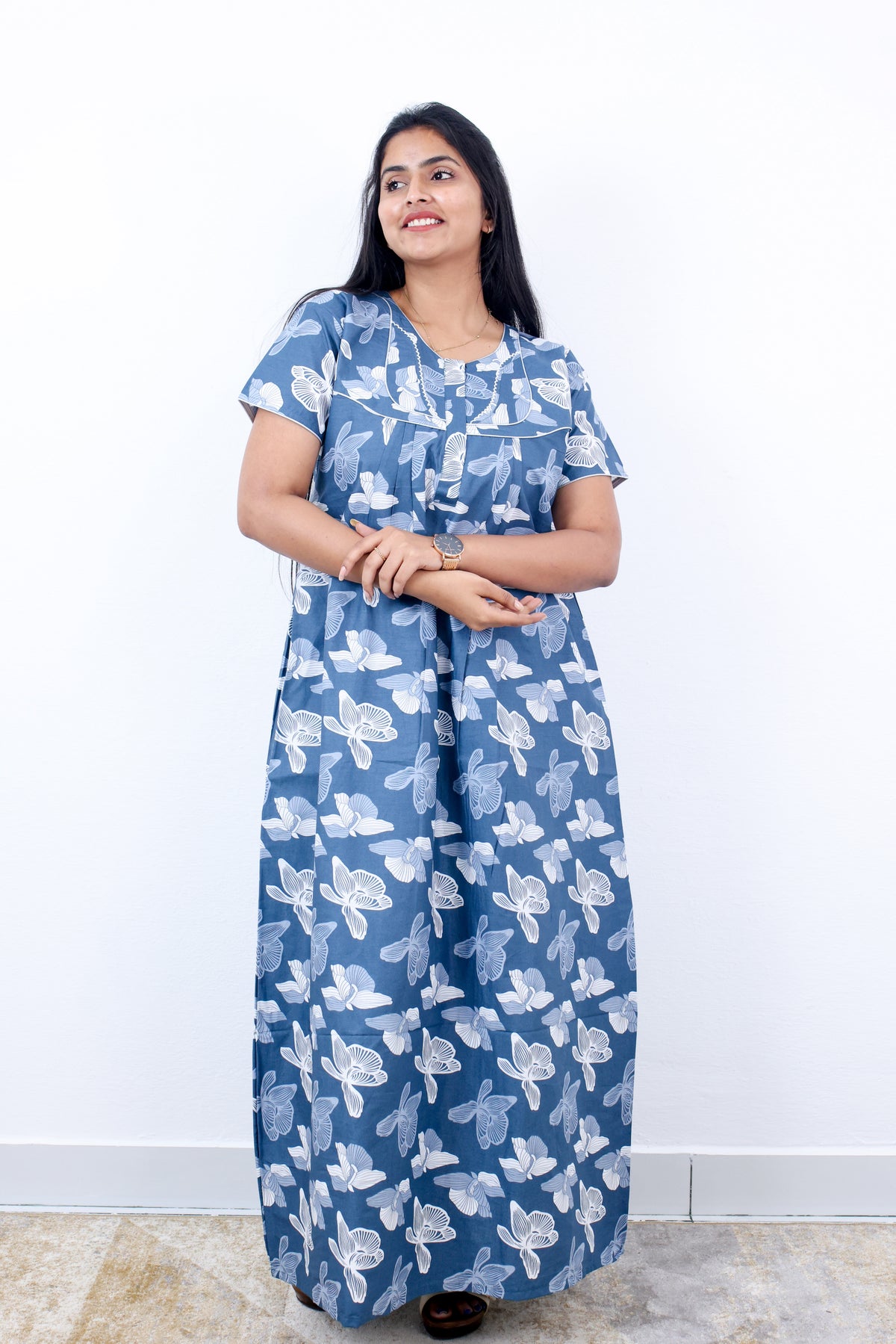 New Regular Fit Cotton Printed Nighties