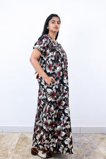 Regular Fit Cotton Printed Pleated Nighties