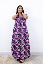 MANGAI Premium Cotton Printed Pleated Model Half Sleeve 3XL Size Nighties - Fancy Neck | With Side Pocket |Shrinkage Free Nighties | Trendy Collection's for Stylish Women's (3PZZ)