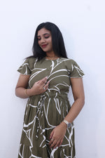 Imported Rayon Gathering Frock Model Night Gown's | Front Adjustable Gathering Style Rope Rope | Front Closed Button | Double Layer Sleeve | Trending Collection's for Stylish Women's (IRF)