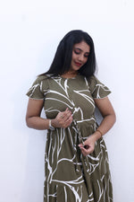 Imported Rayon Gathering Frock Model Night Gown's | Front Adjustable Gathering Style Rope Rope | Front Closed Button | Double Layer Sleeve | Trending Collection's for Stylish Women's (IRF)