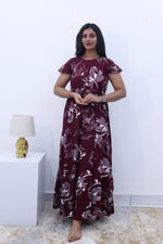 Imported Rayon Gathering Frock Model Night Gown's | Front Adjustable Gathering Style Rope Rope | Front Closed Button | Double Layer Sleeve | Trending Collection's for Stylish Women's (IRF)