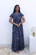 Imported Rayon Gathering Frock Model Night Gown's | Front Adjustable Gathering Style Rope Rope | Front Closed Button | Double Layer Sleeve | Trending Collection's for Stylish Women's (IRF)