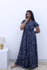 Imported Rayon Gathering Frock Model Night Gown's | Front Adjustable Gathering Style Rope Rope | Front Closed Button | Double Layer Sleeve | Trending Collection's for Stylish Women's (IRF)