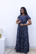 Imported Rayon Gathering Frock Model Night Gown's | Front Adjustable Gathering Style Rope Rope | Front Closed Button | Double Layer Sleeve | Trending Collection's for Stylish Women's (IRF)