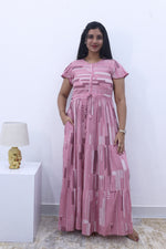Imported Rayon Gathering Frock Model Night Gown's | Front Adjustable Gathering Style Rope Rope | Front Closed Button | Double Layer Sleeve | Trending Collection's for Stylish Women's (IRF)