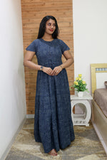 Imported Rayon Gathering Frock Model Night Gown's | Front Adjustable Gathering Style Rope Rope | Front Closed Button | Double Layer Sleeve | Trending Collection's for Stylish Women's (IRF)