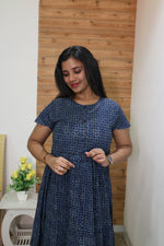 Imported Rayon Gathering Frock Model Night Gown's | Front Adjustable Gathering Style Rope Rope | Front Closed Button | Double Layer Sleeve | Trending Collection's for Stylish Women's (IRF)