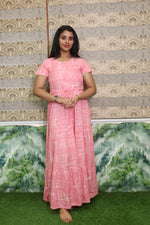 Imported Rayon Gathering Frock Model Night Gown's | Front Adjustable Gathering Style Rope Rope | Front Closed Button | Double Layer Sleeve | Trending Collection's for Stylish Women's (IRF)