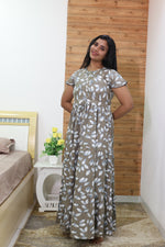 Imported Rayon Gathering Frock Model Night Gown's | Front Adjustable Gathering Style Rope Rope | Front Closed Button | Double Layer Sleeve | Trending Collection's for Stylish Women's (IRF)
