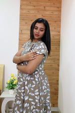 Imported Rayon Gathering Frock Model Night Gown's | Front Adjustable Gathering Style Rope Rope | Front Closed Button | Double Layer Sleeve | Trending Collection's for Stylish Women's (IRF)