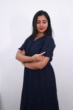 Mangai 3 Layer Frock Model Nighties Soft and Smooth Premium Quality Rayon Material , Fancy Frilled Sleeve, Side Pocket , Back tie Rope , Stylish Collection's for Trendy Women's (MRK)